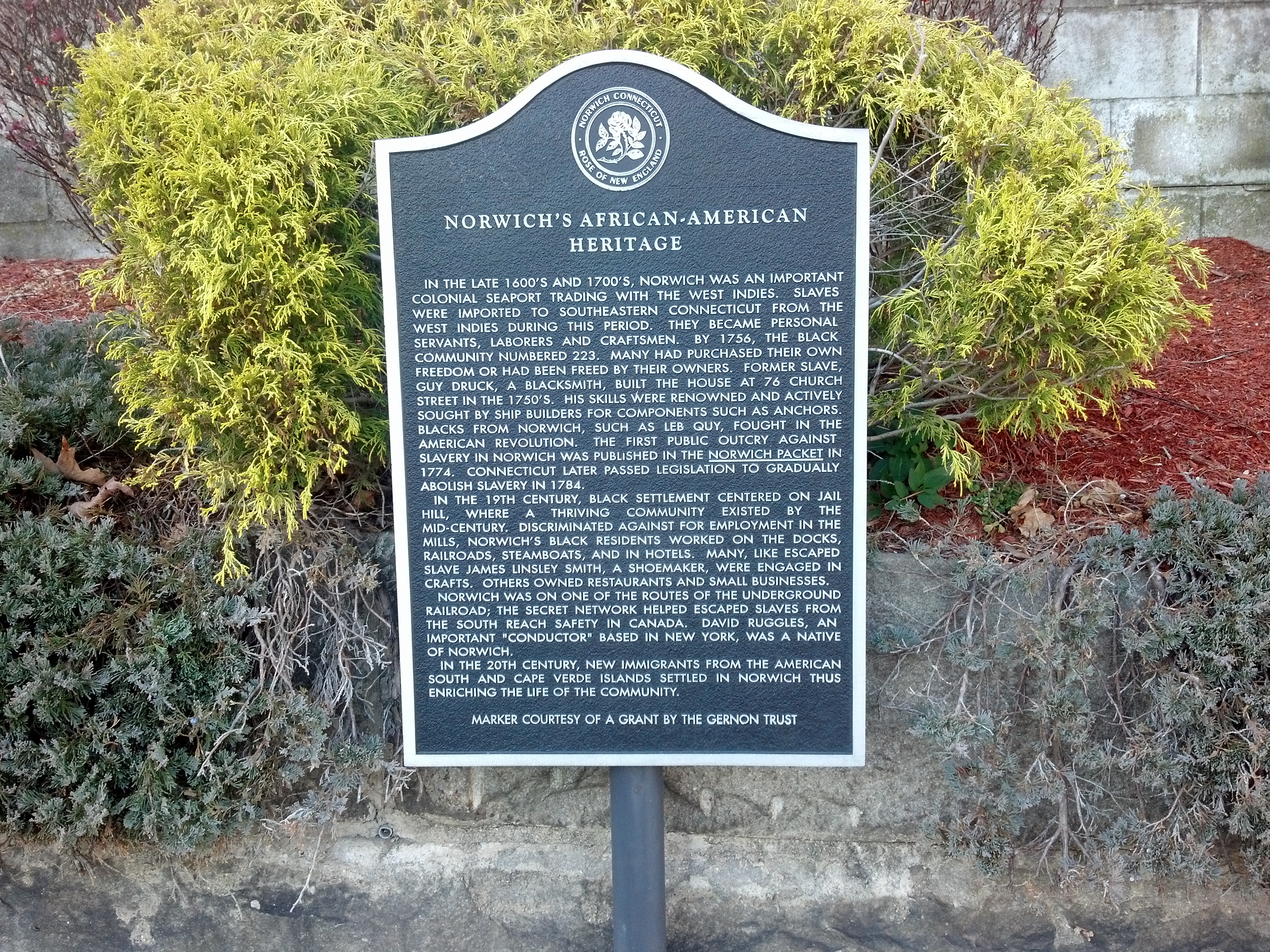 African-American Heritage Marker on Church Street